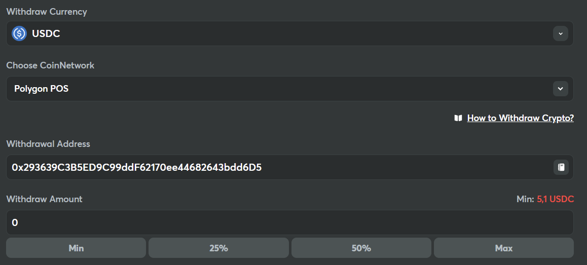 Wypłata z crypto kasynów
